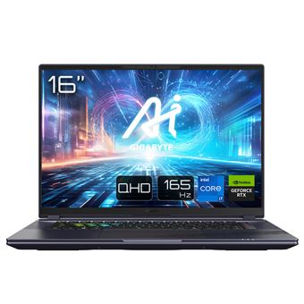 Computador Portátil Gaming GIGABYTE AORUS 16X 9KG-43FRC54SH | 16'' | Intel® Core i7-13650HX | GeForce RTX 4060 | 16 GB | SSD 1TB - 1