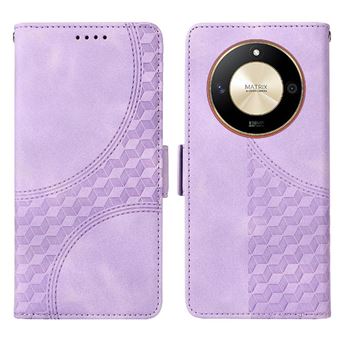 Capa FLOODKING para Honor Magic 6 Lite | Design Acolchoado | Couro PU Premium | Roxo - 1