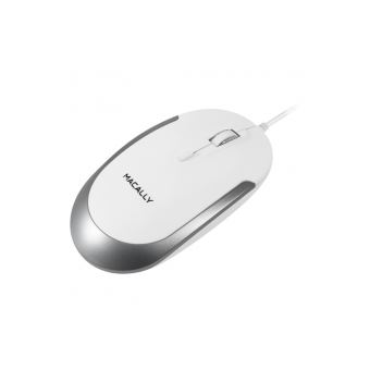 Rato Macally DynaMouse USB white/silver