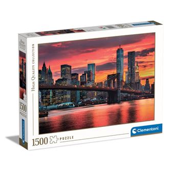 Puzzle Clementoni High Quality Collection Cidade EAST RIVER AT DUSK | 1500 Peças - 1