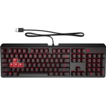Teclado Gaming com Fios HP Teclado OMEN by Encoder | Preto - 1