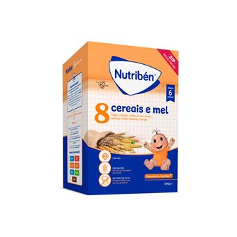 Papa Não Láctea Nutribén | 8 Cereais e Mel | 600 gr - 1