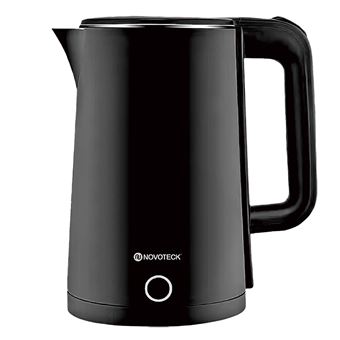 Chaleira Elétrica NOVOTECK HA-001 | Preto | 2,5L | 1500W | Aço Inoxidável | Proteção Contra Fervura a Seco - 1