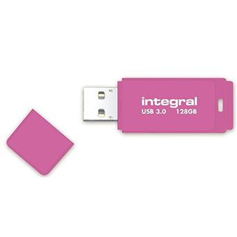 Unidade de Memória Usb Integral INFD128GBNEONPK3.0 | Rosa - 1