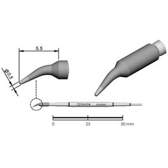 Ponta Curva Jbc 0.5Mm - 1