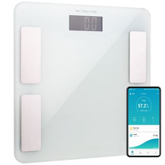 Balança de Casa de Banho Digital PrimeMatik | Bluetooth com Função de Diagnóstico | Compatível com Smartphone - 1