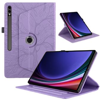 Capa ZURSANA para Samsung Galaxy Tab S10 Ultra/Tab S9 Ultra/S8 Ultra 14,6 " | Pele PU | Suporte Giratório 360 Graus | Roxo - 1