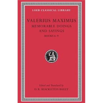 Memorable Doings And Sayings Volume 3 Books 69 V 2 Loeb Classical Library Contins To Infoharvardupcouk - 1