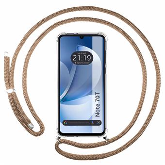 Capa Tumundosmartphone transparente para Realme Note 70T com cabo Camel - 1