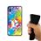 Capa Silicone Hapdey Para Samsung Galaxy A40 2019 Design Jogadores de Futebol Abstratos MultiColoridos Flexível Em TPU - Preto_3