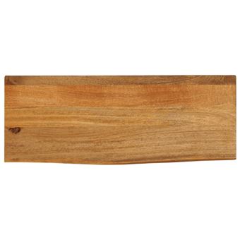 Tampo de mesa vidaXL | com borda viva | 80x20x3,8 cm | mangueira maciça - 1