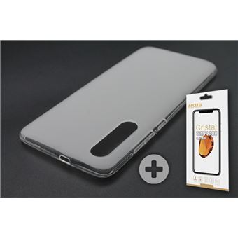 Conjunto com Película de Vidro Temperado e Capa Skyhe para Xiaomi Mi 9 Gel Transparente - 1