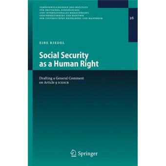 Social Security as a Human Right - Drafting a General Comment on Article 9 ICESCR - Some Challenges - Paperback - 2006 - 1