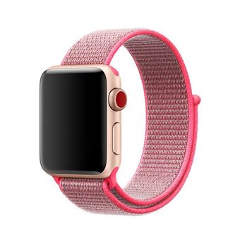 Pulseira de nylon de Substituição WISETONY para Apple Watch Series 4 40mm/Series 3/2/1 38mm Rosa - 1