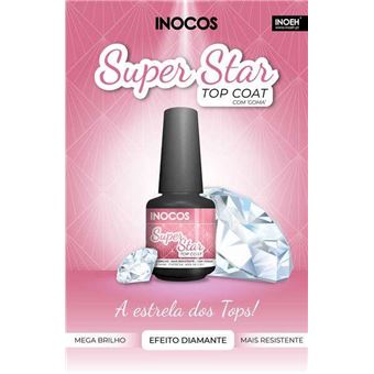 Verniz Gel Inocos Top Coat Super Star | 15 ml - 1