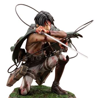 Estátua Antiimpacto Attack on Titan | Levi Ackerman | 18 cm | PVC - 1