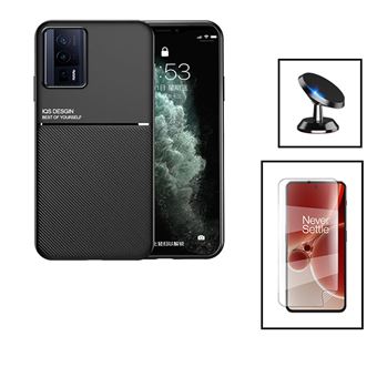 Kit Phonecare Capa Magnetic Lux + Película Hydrogel Full Cover Frente + Suporte Magnético de Carro para Xiaomi Poco F5 Pro - Preto - 1