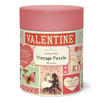 Puzzle Cavallini | 500 Peças | 35x55cm | Valentine - 1