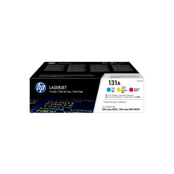 Toner HP Pack Triplo de Toner LaserJet Original 131A Ciano/Magenta/Amarelo - 1