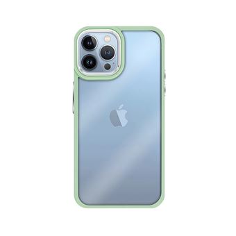Capa MisterCapas para iPhone 15 Pro Max Transparente Frame - Verde - 1