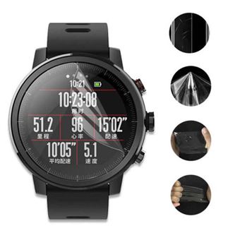 Película Protectora Ecrã Gel Full Cover SmartWatch/Smartband Phonecare para Xiaomi Amazfit Stratos/Pace 2 Transparente - 1