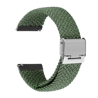 Bracelete Entrançada Solo Loop Ajustável para Garmin Forerunner 245 Inverness Verde-5 - 1