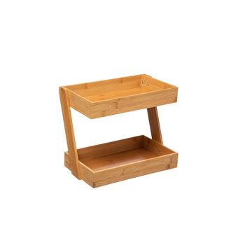Organizador de Cozinha Home Kool Home | 2 Prateleiras | Bambu - 1