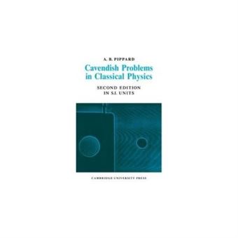 Cavendish Problems In Classical Physics - 1