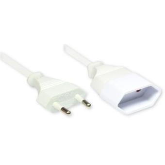 cabo de energia Alcasa 1502-5 5m Power plug type C CEE7/16 Branco - 1