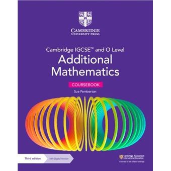 Cambridge Igcse And O Level Additional Mathematics Coursebook With Digital Version 2 Years Access - 1