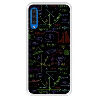Capa Tpu Hapdey para Samsung Galaxy A50 2019 | Design Cálculos Matemáticos com Gráficos de Álgebra | Soluções de Tarefas 2 - Transparente