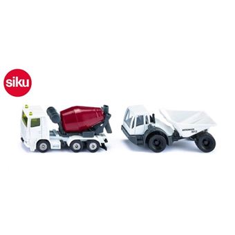 Miniatura Siku Trator Massey Ferguson com Reboque - 1