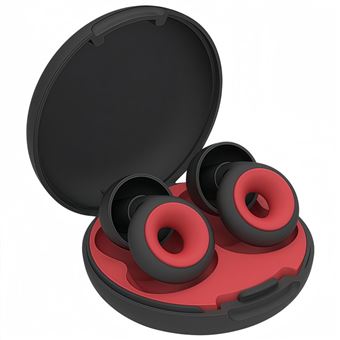 Tampões de Silicone para os Ouvidos Daykar | Antirruído | QT08 | Vermelho - 1
