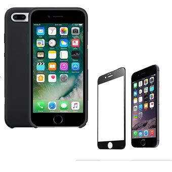 Kit Película de Vidro 5D Full Cover e Capa Silicone Líquido Phonecare para iPhone 6 / 6S - 1