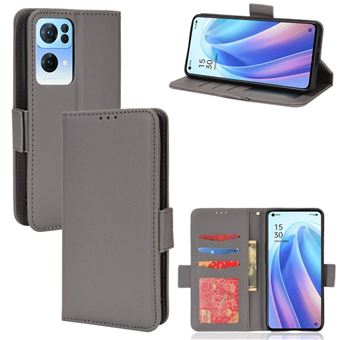Capa FOXDOCK para OPPO Reno 7 Pro | Prova de Choque | Magnética| TPU | Suporte para Cartão | Cinza - 1