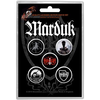 Crachá Rock Off MARDUK - Panzer Division | Button Badge | 5 Unidades - 1