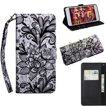 Capa Magunivers | PU + TPU decoração do ponto de luz com apoio flor de renda para Xiaomi Mi CC9 Pro/Mi Note 10