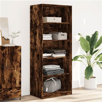 Roupeiro vidaXL | 80x50x200 cm | derivados de madeira carvalho fumado - 1