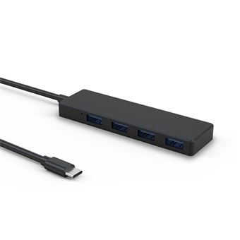 HUB Tipo-C Goeik com 4 Portas USB 3.0 - Preto - 1