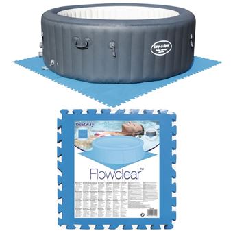 Protetores para pisos de Piscinas Bestway Flowclear | 8 Peças | Azul 58220 - 1