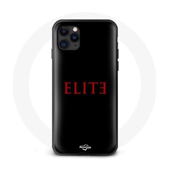 Capa Maniacase para Iphone 13 Elite Temporada 5 Logotipo Vermelho Fundo Preto - 1