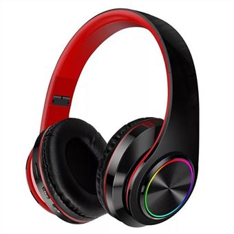 Auscultadores Bluetooth Gaming Arzopa® B39 para PS4/PC/Xbox/Movil Universal - Preto Vermelho - 1