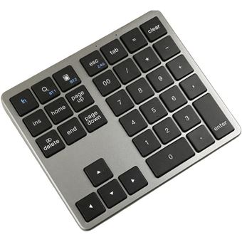 Teclado Numérico Orysin | Bluetooth | Sem Fios | USB | Recárregável | Preto - 1