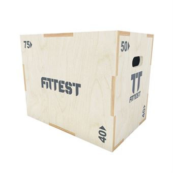 Caixa Pliometria FITTEST - Wood Plyo Box 50 60 75 - 1