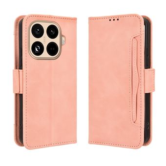 Capa FOXDOCK Protetora para Xiaomi 15T Pro | Suporte e Flip de couro PU | À Prova de Choque | Rosa - 1