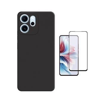 Kit Vidro Temperado + Capa Silicone Líquido PHONECARE para Oppo Reno14 F 5G | Preto - 1