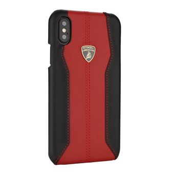 Capa de couro genuíno Lamborghini Série D1 para iPhone X Xs - 1