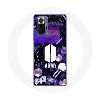 Capa Maniacase para Xiaomiredmi Note 10 Pro Bangtan Sonyeondan Bts Logotipo Army Bomb Lightstick - 1