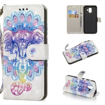 Capa Magunivers PU spot light animal abstracto para Samsung Galaxy A6 (2018)