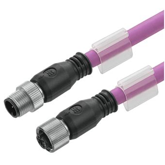 Cabo de Rede Weidmüller SAIL-M12GM12G-CD-1.0A | Violeta - 1